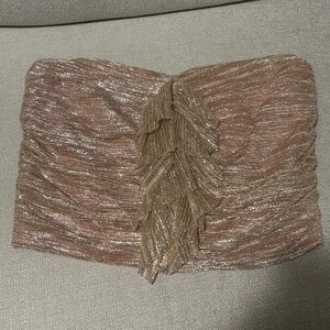 Maeve Strapless Glitter Top NWT